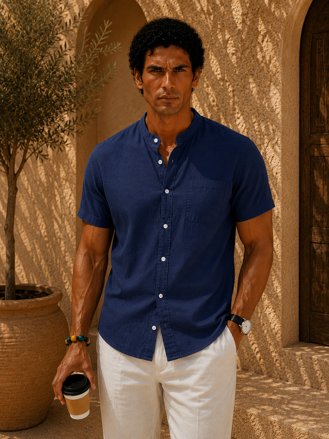 Luca - Camisa de manga corta y corte holgado