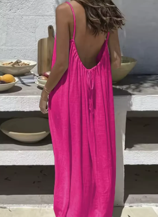 Elara - Vestido con espalda descubierta ajustable