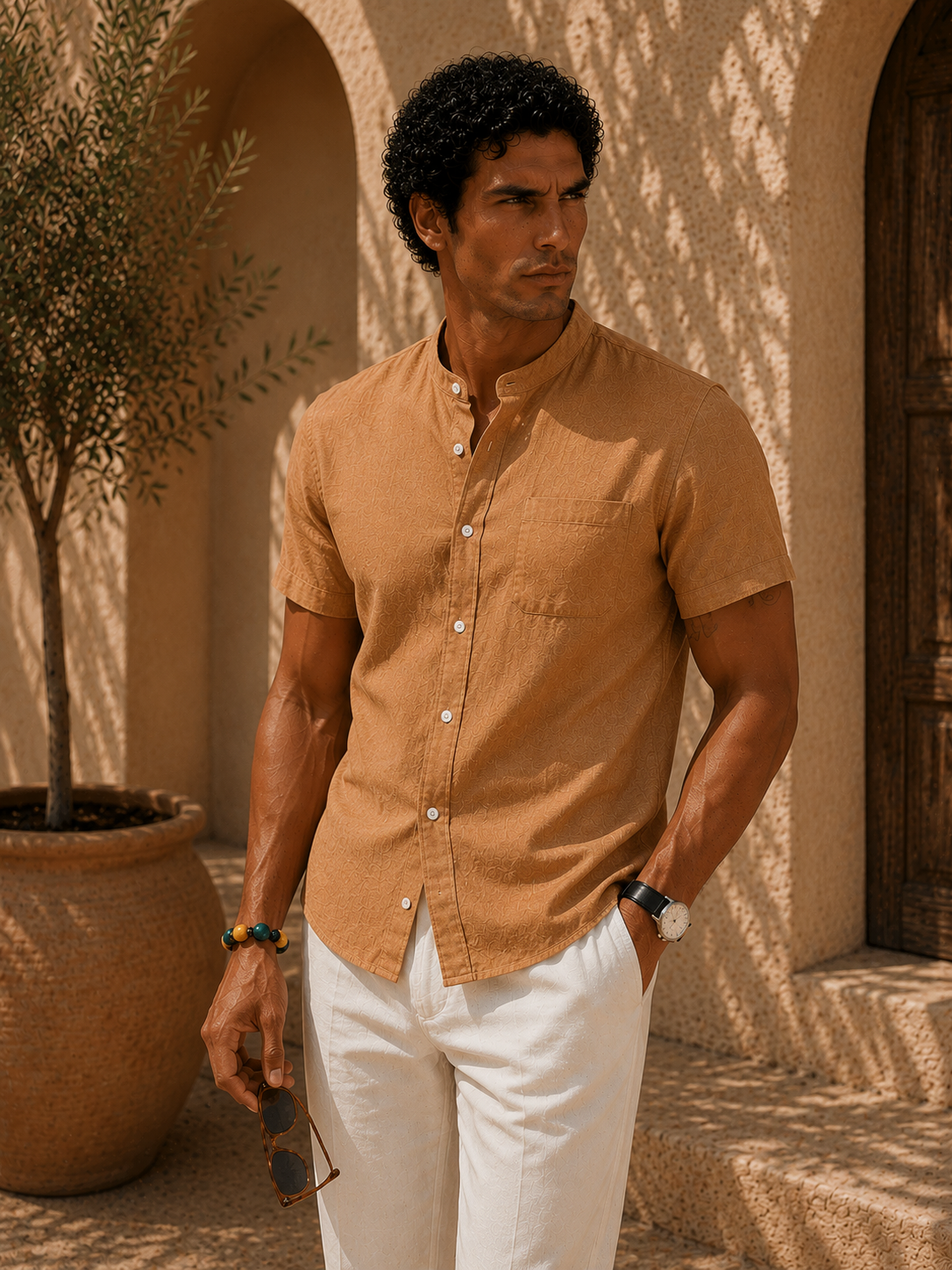Luca - Camisa de manga corta y corte holgado
