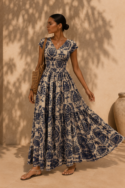 Brisa - Vestido largo con escote en V