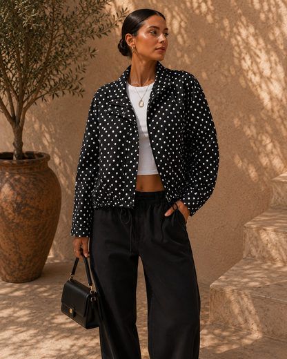 Rocío - Chaqueta corta de lunares