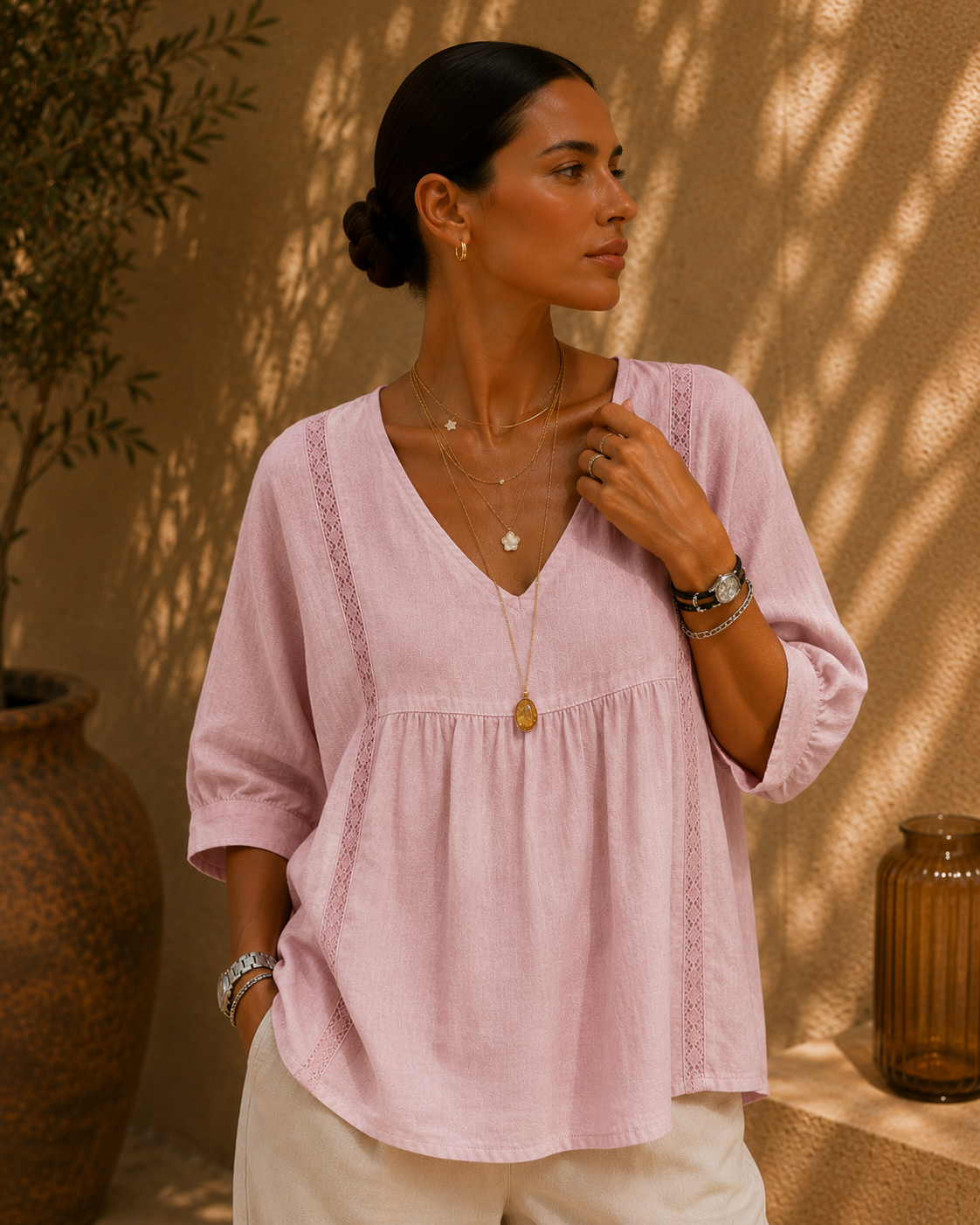 Muriel - Top con escote en V