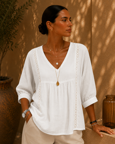 Muriel - Top con escote en V