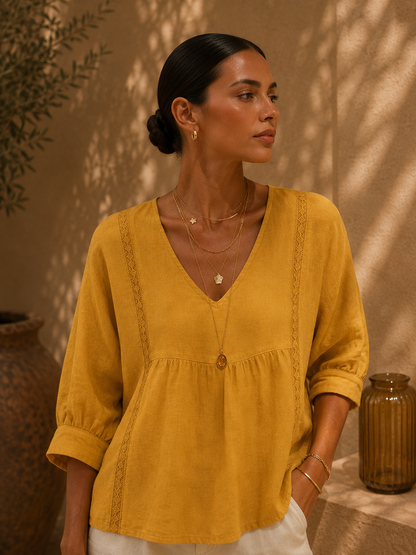 Muriel - Top con escote en V