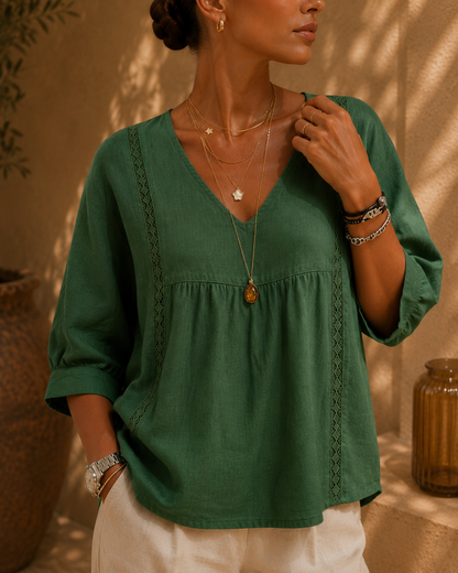 Muriel - Top con escote en V