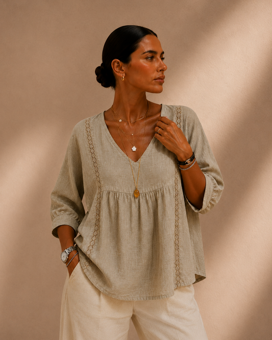 Muriel - Top con escote en V